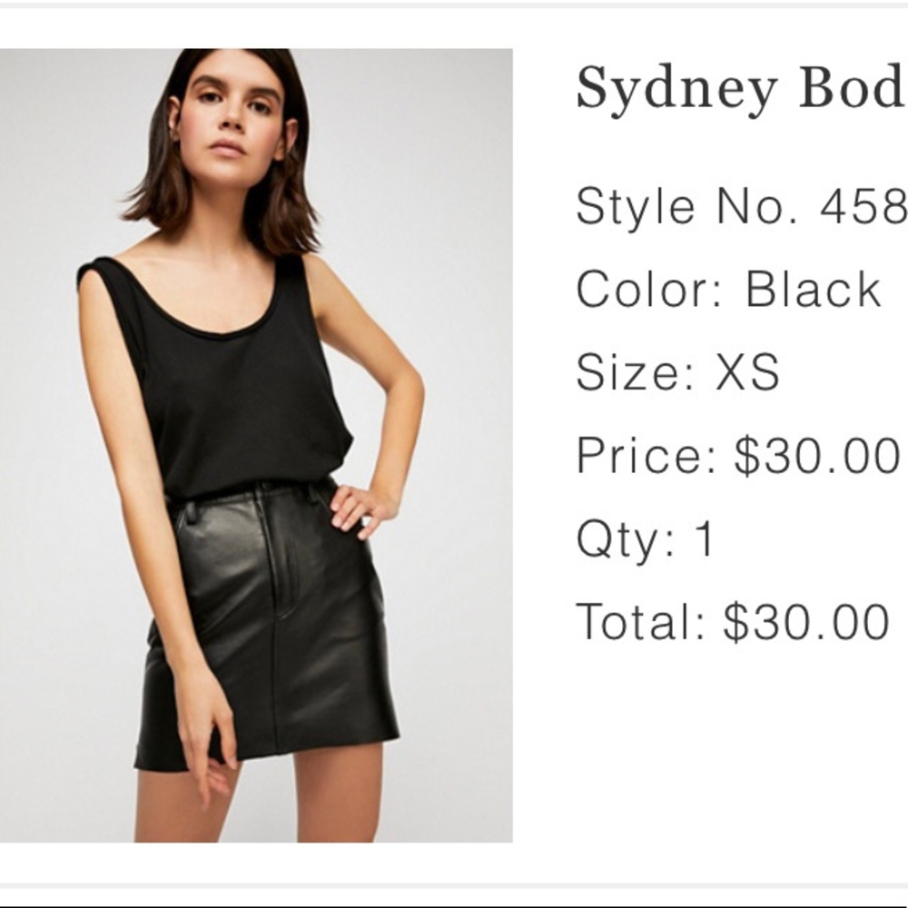 Free people - Sydney bodysuit with open back